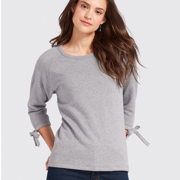 Draper James Tops - Draper James Tie Sleeve Sweatshirt Medium F1355